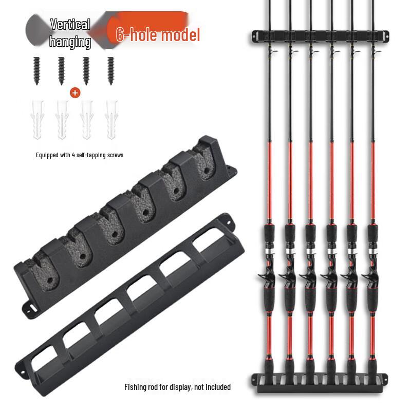 BoJue Vertical 6-Rod Fishing Rod Rack