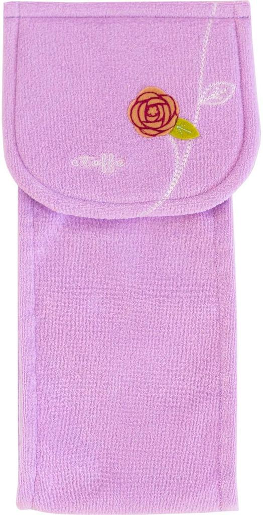 4-Piece Pink Toilet Mat Set (Toilet Mat + Adhesive Lid Cover + Slippers + Paper Holder Cover) by Oka Etoff, Nordic Design, Tria