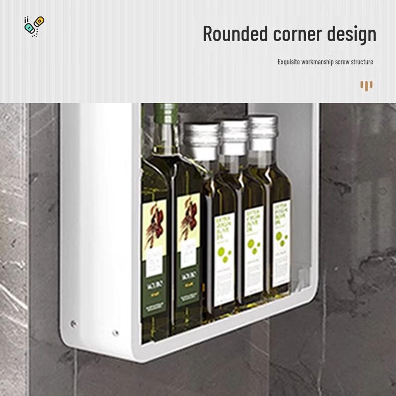 3-Tier Space Aluminum Wall-Mounted Kitchen Storage Rack