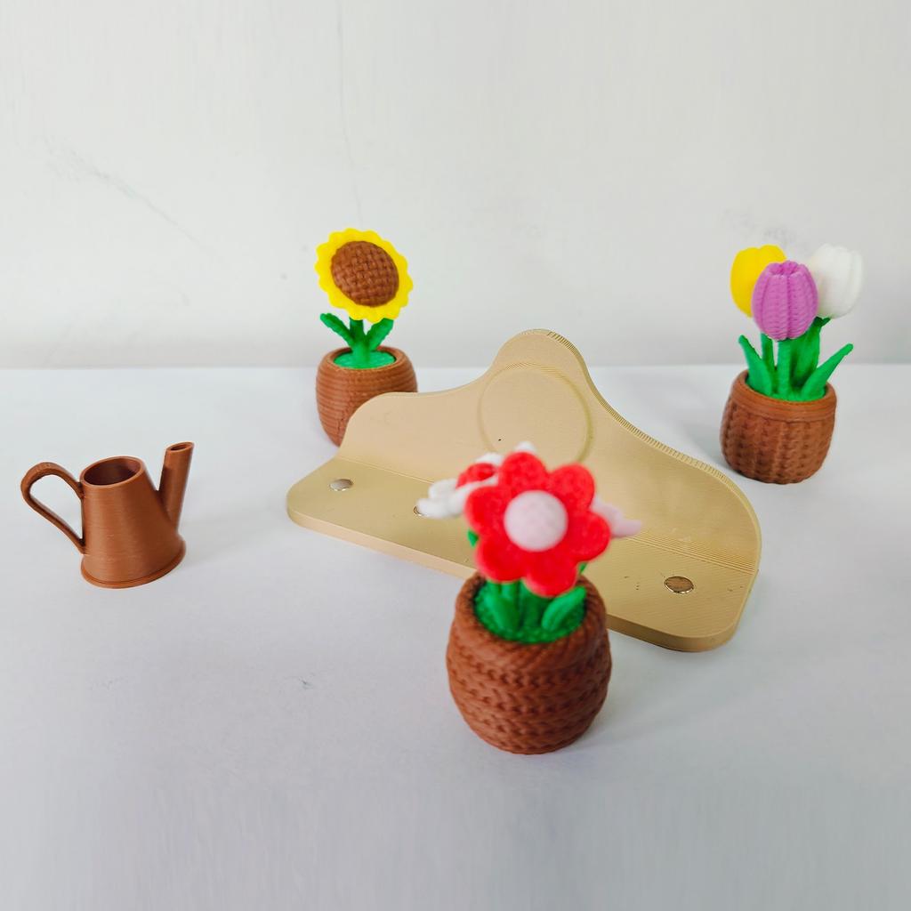 4 Pieces Of Vase Magnets Are Suitable For Refrigerators, Desktop Decorations, Home Fronts And Any Other Flat Or Magnetic Places (3D)