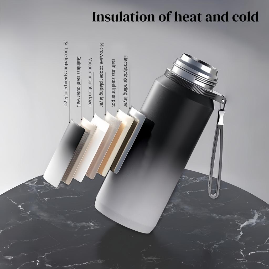 600-1500ml Stainless Steel Thermal Mug Outdoor Thermos Cup Portable Vacuum Flasks Cold and Hot Thermo Water Bottle Coffee Mug