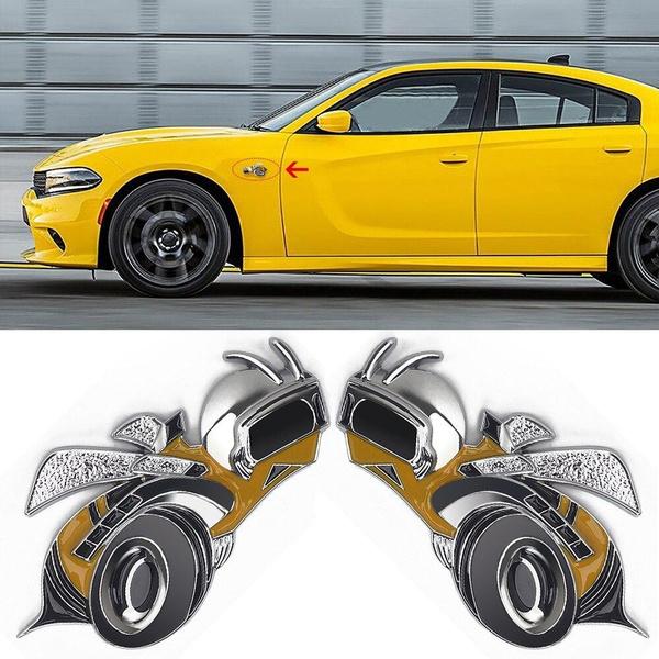 

Dodge Travel Caliber Challenger Durango RAM Крыло Значок-эмблема Аксессуары Super Bee Металлическая наклейка Автомобильный стиль