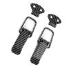 Pair Car Bumpers Trunk Hatch Lid Quick Release Fasteners Hook Lock Clips Auto Truck Exterior AccessoriesCarbon Fiber S