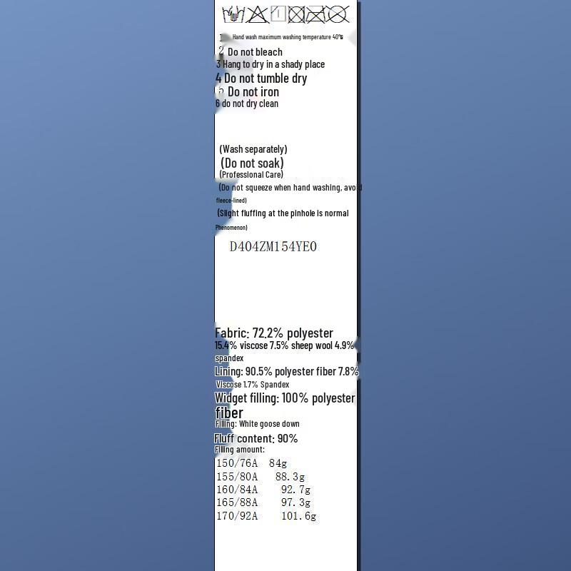 Sancai Women's Loose Fit Lightweight Goose Down Jacket