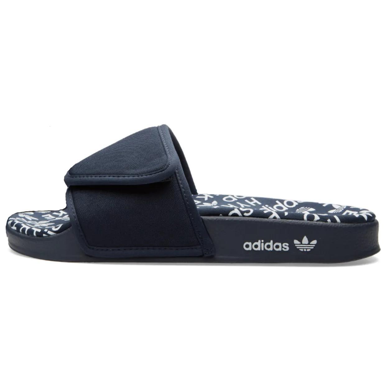 adidas originals Hyke x AOH-008 Slide Asia Sizing Night Navy Men s S79343 EU 38