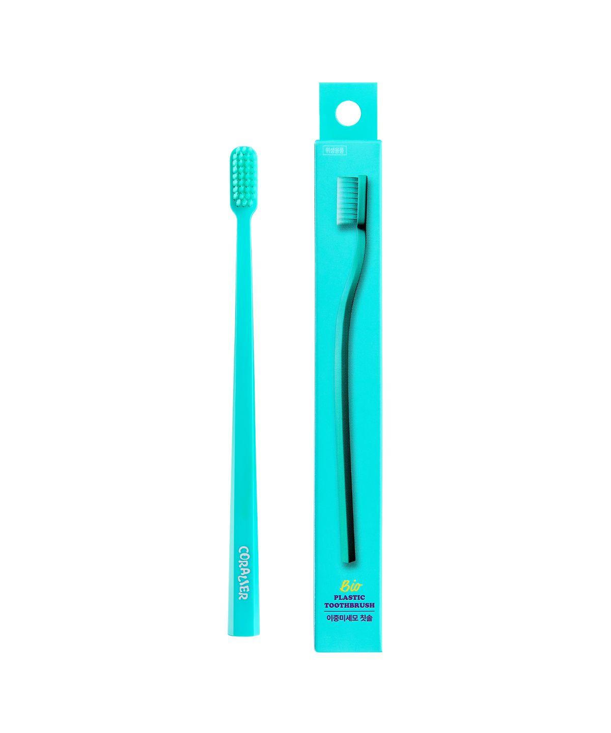 Coralie Flexible Double Micro Bristle Gum Care Toothbrush (Mint) 1 Pack