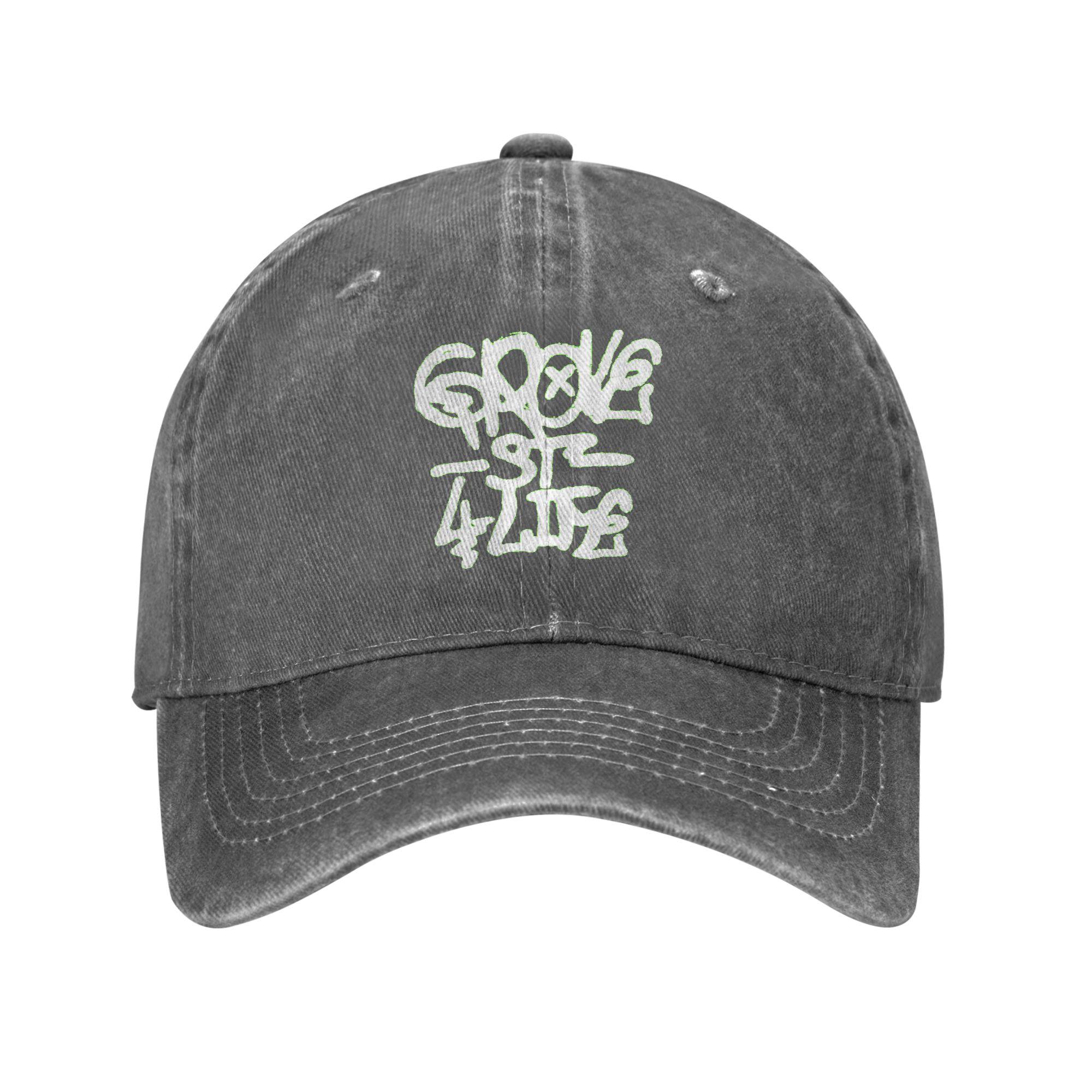 Harajuku Grove 4 Life GTA San Andreas Denim Cap Casual Baseball Caps Adjustable Hat Summer Unisex Baseball Hats One Size