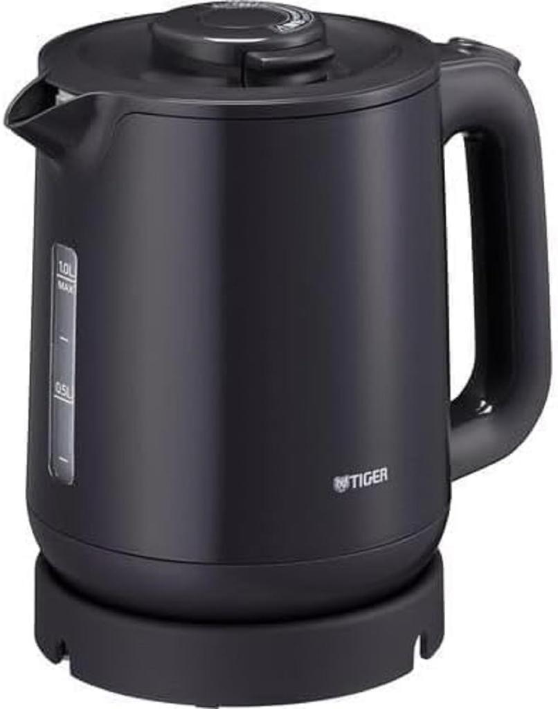 Tiger Vacuum Bottle (TIGER) Electric Kettle, 0.8L, Tip-Over and Leak-Proof, Steamless, Gray, PCJ-A082HA