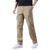 Men's Plus Size Loose Fit Elastic Waist Workwear Pants for Autumn and Winter.