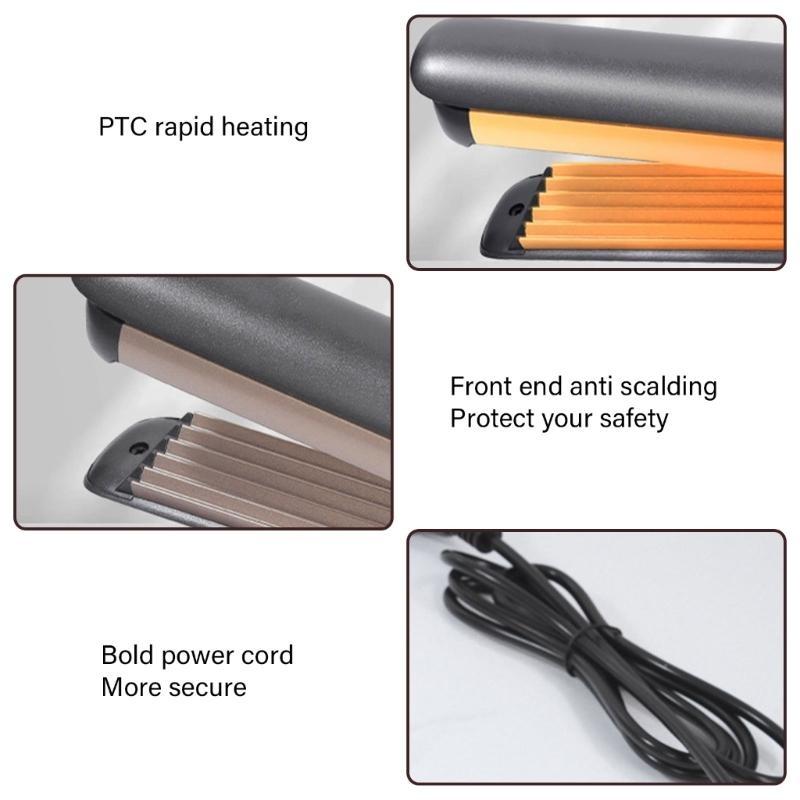 

Ceramic Flat Iron for Hair LCD Hair Straightener Fast Straightening for Healthy Styling 5 Temperature Levels Adjustable China Mainland