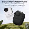 For Insta360 Go Ultra Color Mini Body Bag Storage Case PU Soft Plush Lining Portable Bag Carrying Box Travel Storage Box