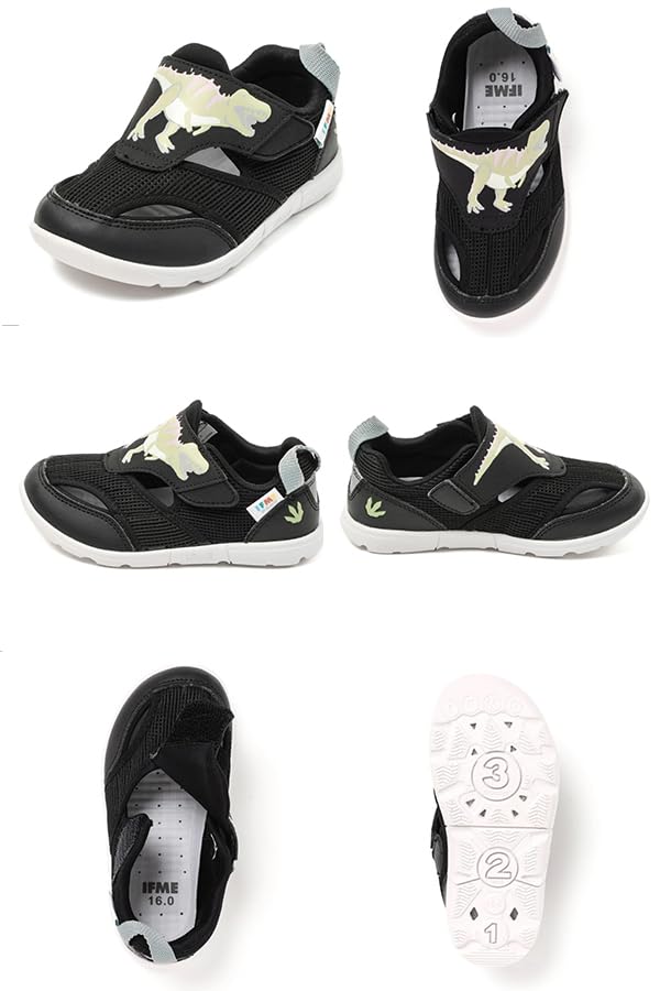 IFME Water Shoes for Kids BLACK Cm 3E 20-5355 15.5