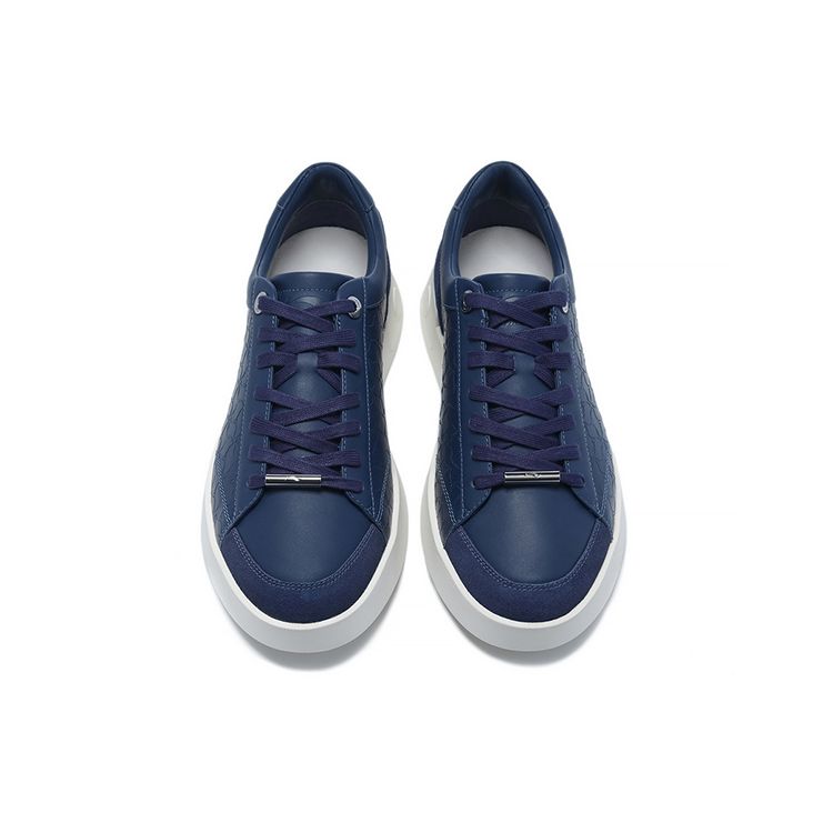 Li-Ning 1990 Classic Series Non-Slip Wear-Resistant Low-Top Skate Shoes Men Sneakers Blue ALHT017-2