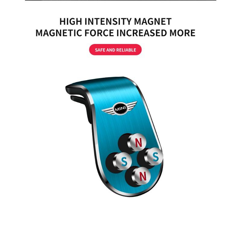 Car Magnetic L-shaped Car Dedicated GPS Phone Holder For Mini Cooper R50 R52 R53 R55 R56 R60 R61 F54 F55 F56 F60 Clubman