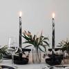 10 Inch Taper Candles Marble Print Candlesticks Handmade Set of 2PCS Unscented Tapered Candle for Hone Decoration Party