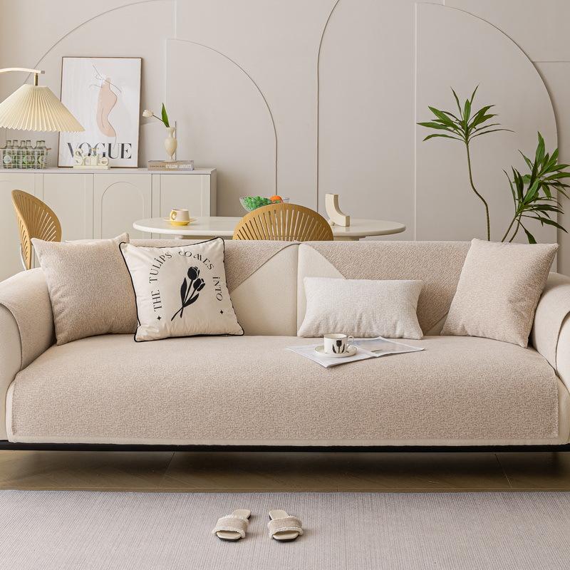 Light Luxury High-End Chenille Sofa Cushion Universal In All Seasons  New Seat Cushion Leather Sofa Cover Cloth Seat Cushion