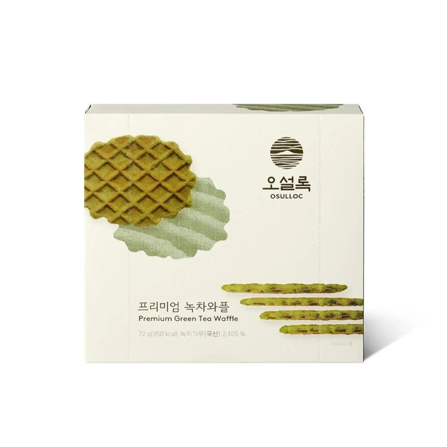 osulloc Premium Green Tea Waffle 72g*3box Green Tea Waffle 72g*3box