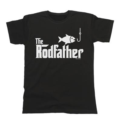 The Rodfather Ekologické tričko Pánsky strih Rybársky Rybársky Darček Ryba