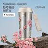 New high-end accompanying coffee cup pure titanium thermos cup girls cup large capacity car portable straw cup