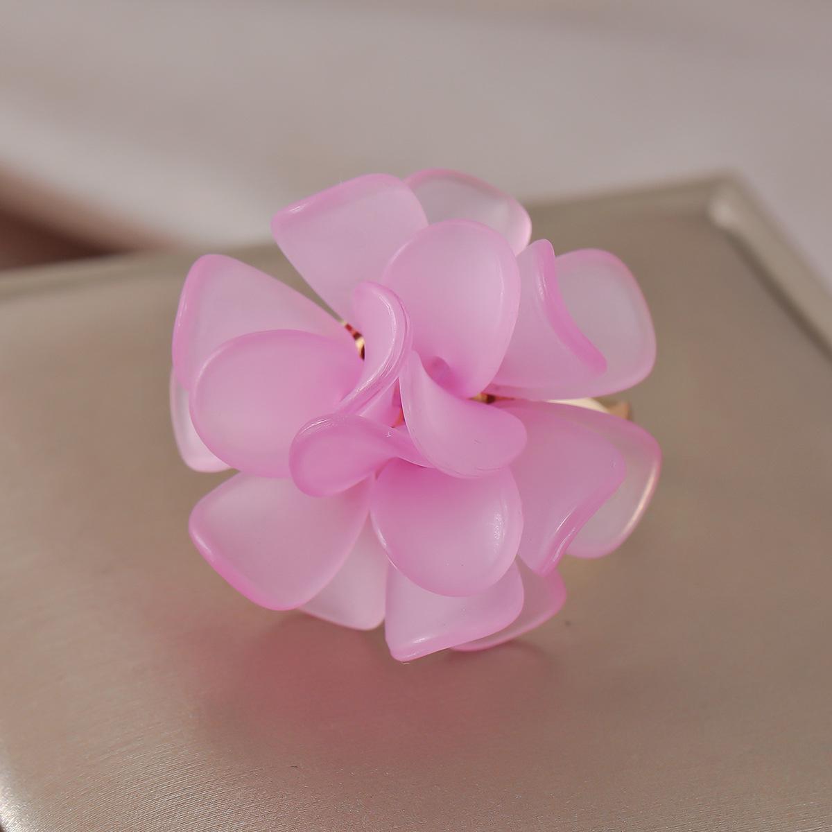 Korean Spring-Summer 3D Flower Petal Weaving Ring