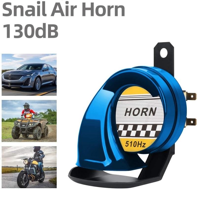 Bocina Universal en forma de caracol de 12v, bocina de aire eléctrica resistente al agua de tono alto de 130db, accesorios modificados