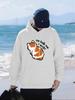 No Talk Me I Angry Cat Prints Men Hoodies Fleece Soft Hoody Hip Hop Fashion Streetwear Casual All-Match Unisex Pullovers