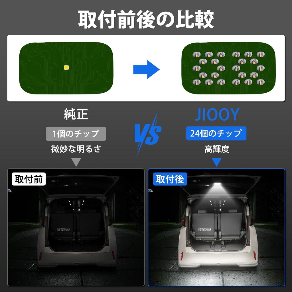 Jiooy Toyota New Alphard 40 Series Additional Luggage Lamp Vellfire 40 Series Rear Gate Light Alphard40 Trunk Light Vellfire40 Additional LED Lamp