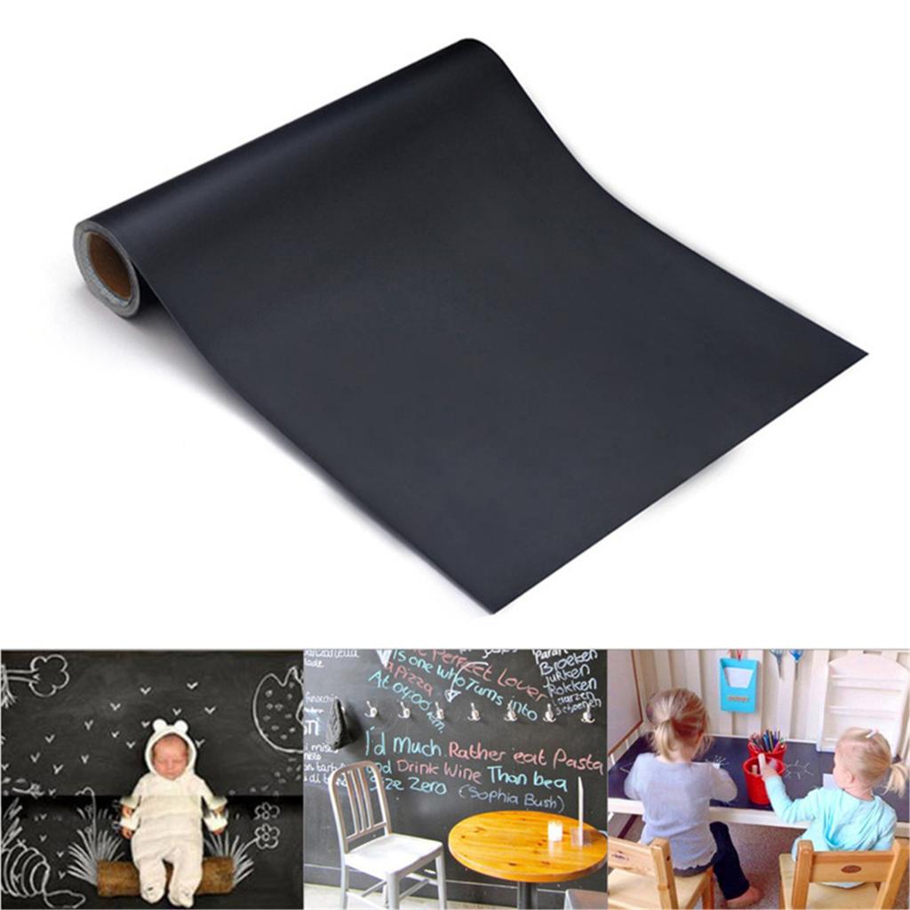 Blackboard Wall Sticker Children Self Adhesive Chalkboard School Blackboard Decal Removable Wall Decals Home Chalkboard Sticker 45x100cm