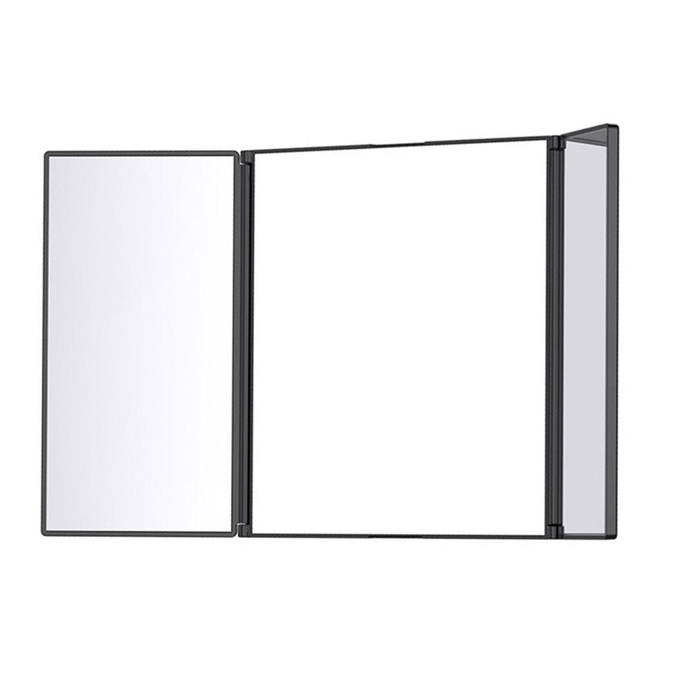 

1pc 3-Way 360-Degree Folding Mirror For Haircuts Shaving Car Makeup Mirror Replacement For-Universal Sunshade Mirror Parts