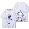 Popolari T-shirt da Uomo Genshin Impact Furina Stampa 3D Manica Corta Magliette Moda Uomo Donna Girocollo Top Abbigliamento Estivo