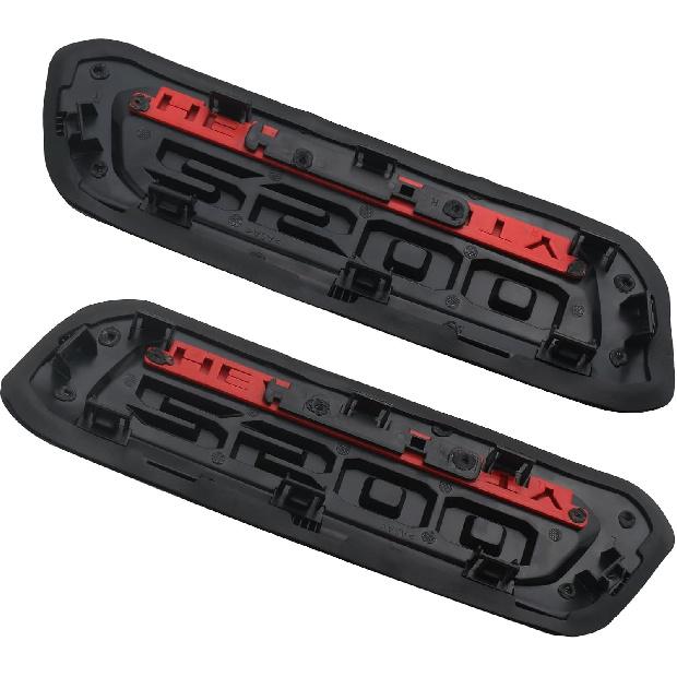 Hood Emblem and Badge (1 Pair) Compatible with 2019-2024 Ram DT 2500 Heavy Duty Truck Accessories Left&Right Side Nameplate Bezel