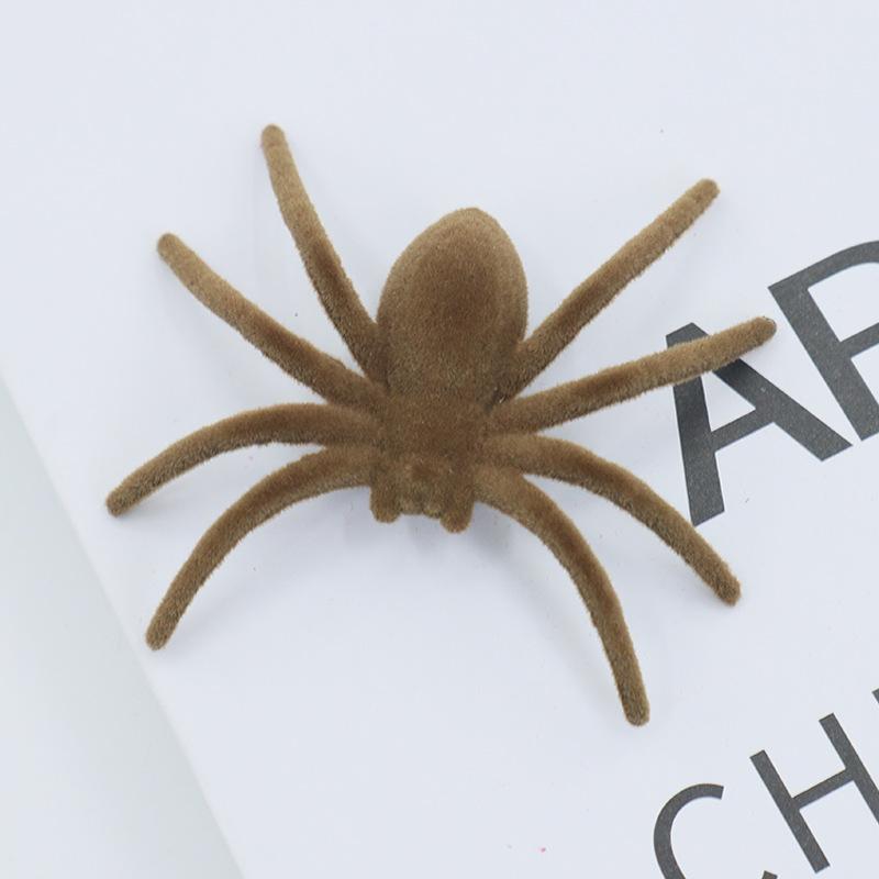 

Woolen simulation spider prank whole person toy Halloween scene arrangement spider props scary ornament