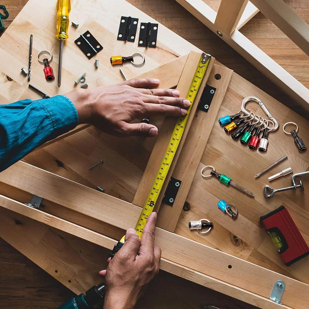 1/6Pcs 1/4 Inch Hex Shank Aluminum Alloy Screwdriver Bits Holder Light-weight Quick-change Extension Bar Hand Tool