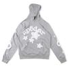 European and American Trendy Brand Sp5der Spider Web Print Hooded Sweater for Men and Women Loose Heavy Fleece Hip Hop Couple Hoodie