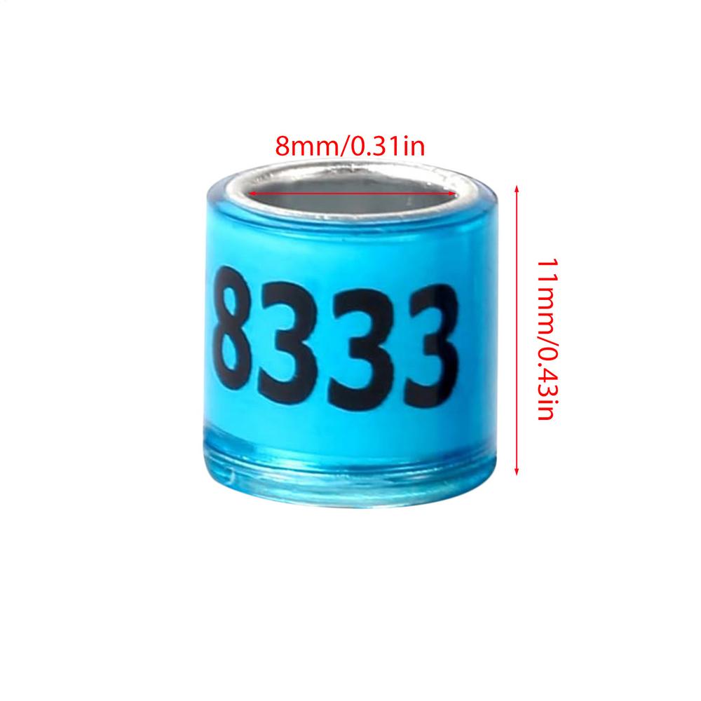 Pigeon Identification Rings 50pcs Safe Birdhouse Accessories Universal Pigeon Supplies Bands Bird Foot Rings For Racing Parrot