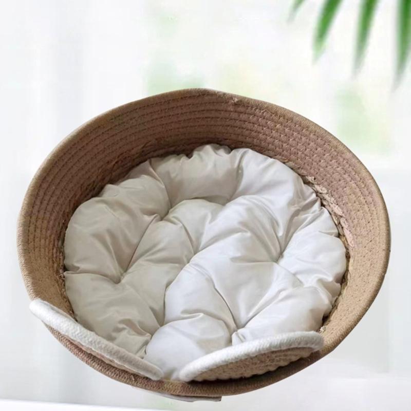 Cats Puppy Bed Basket Base Detachable Cushion Basket for Small To Medium Pet Creative Pet Bed Cute Nest
