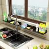 Wall-Mounted Aluminum Bathroom Organizer Shelf