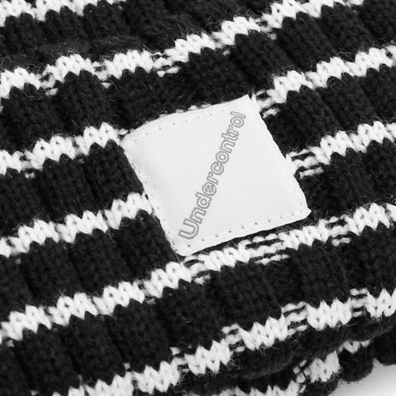 UNDERCONTROL BEANIE / PIN STRIPE / BLACK