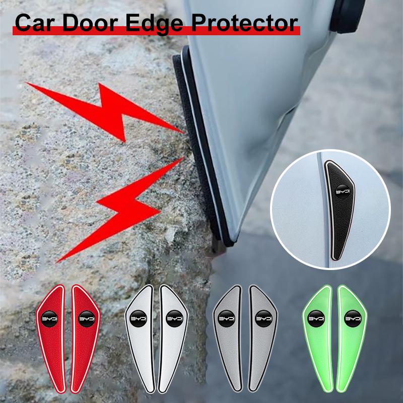 4PCS Car Door Edge Protector Guards Sticker Strip Accessories For Byd Song Plus Seal u Dmi Ev Seagull Atto Yuan Tang F3 E6