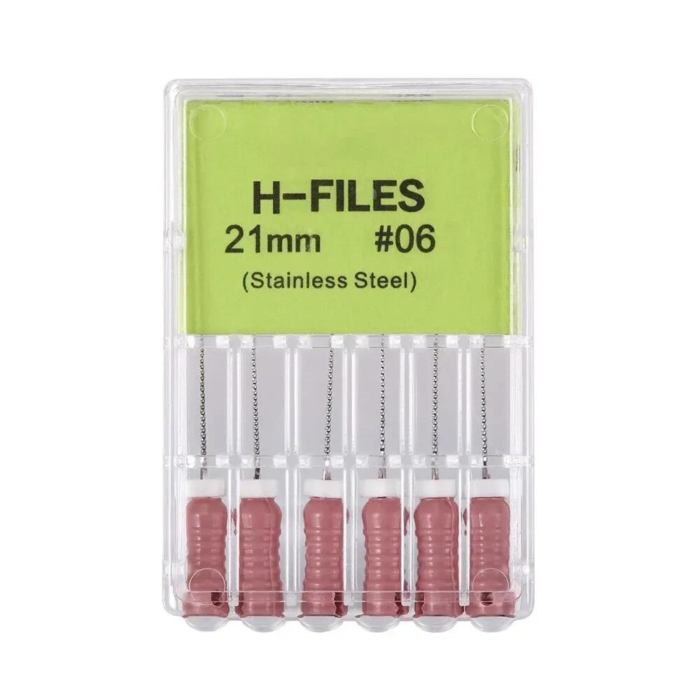 High Quality Dental H- Files Stainless Steel Hand Use Root Canal H File Endodontic Treatment File for Dentistry Instrument