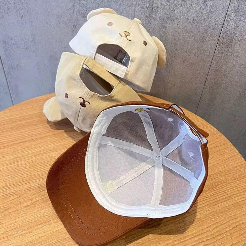 Cartoon Bear Toddler Peaked Cap Cute Baby Sun Visor Hat Children Sports Hats School Use