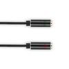 Adapter jack 3,5 4-pol wtyk - 2x jack 3,5 gniazdo (1x stereo, 1x mono) vitalco