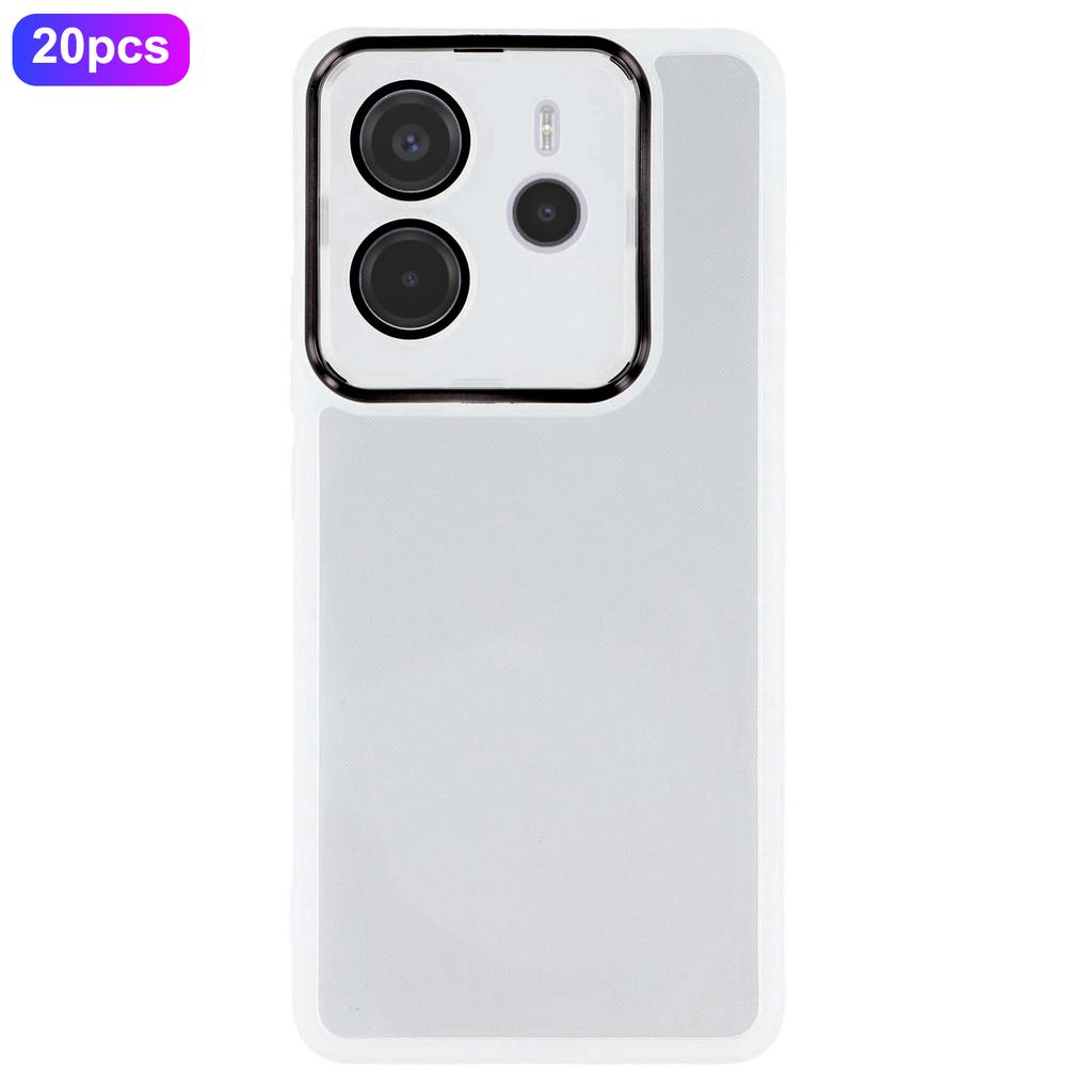 Bulk Purchasing 20Pcs For Xiaomi Redmi Note 14 4G (164.84mm) Case Electroplated Camera Frame TPU Phone Cover Precise Cutouts