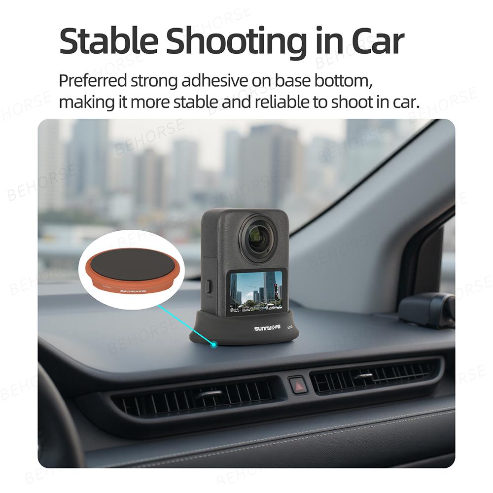 Silicone Base For DJI OSMO 360 Car Mount Bracket Desktop Stand Anti-slip Fixed Base For DJI Osmo 360 Sports Camera Accessories