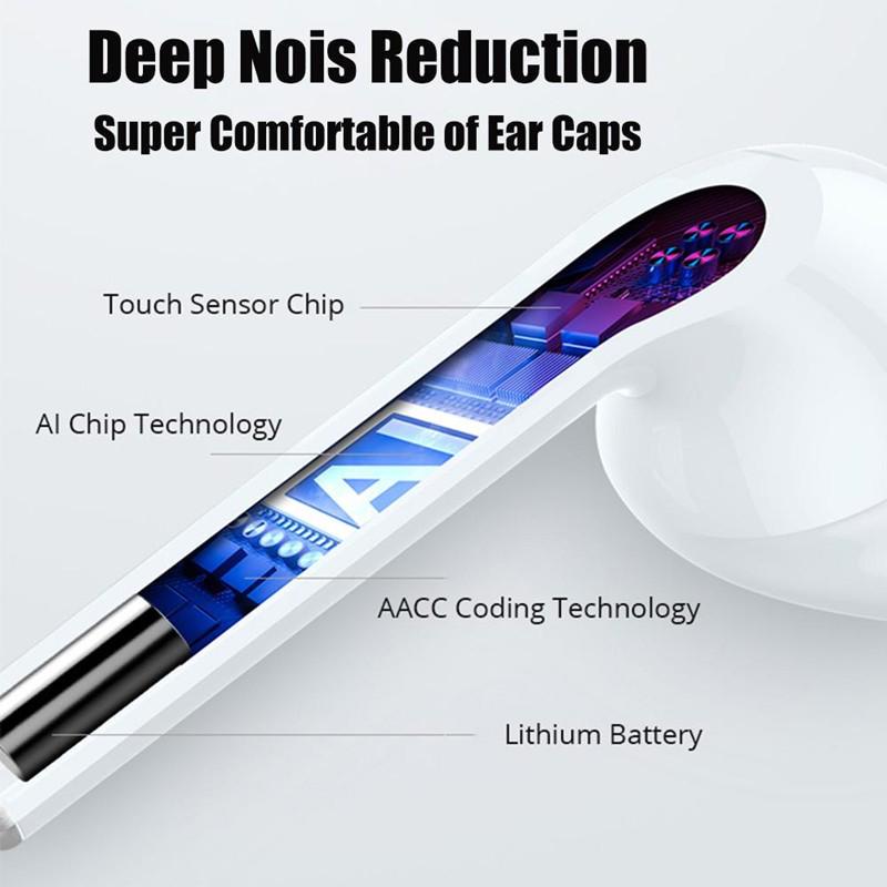 I12 TWS Wireless Earphone Bluetooth 5.0 Headset Mini Headphone Touch Control Sports Earbuds With Mic For Android Phone