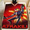 1PC ULTRAKILL Print Flannel Blanket, High Quality Comfortable for All Seasons, Home Decor, Warmth and Comfort, Perfect for Christmas Gifts