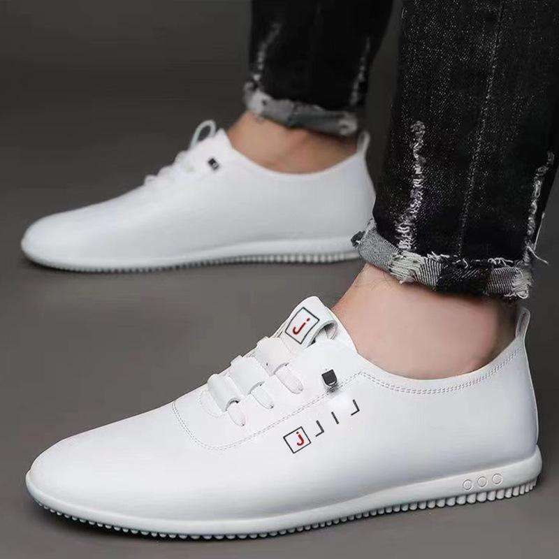 The New Leather Shoes Are Light and Comfortable, and the Soft Sole Is Not Tired. Doudou Shoes Are Fashionable and Casual. Versatile Men's Shoes