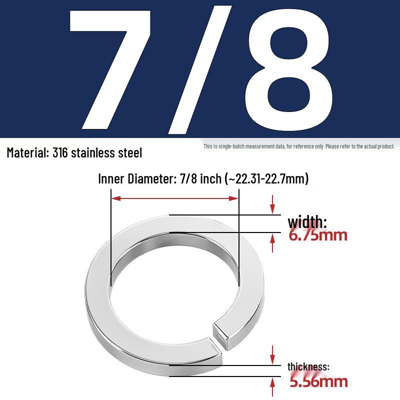 US UK Standard 304/316 Stainless Steel Anti-Loosening Spring Lock Washer
