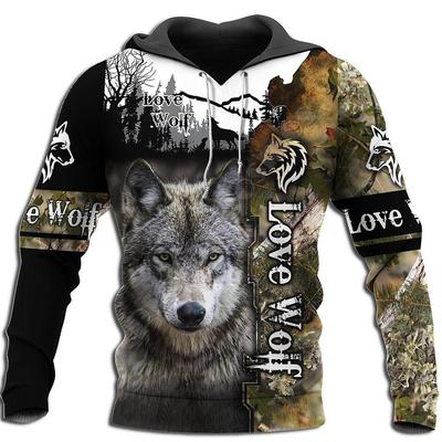Neue Frühling Herbst Mode männer Hoodie 3D Wolf Print Sweatshirt Lustige Marke Design Hoodie Harajuku Streetwear Tops Active