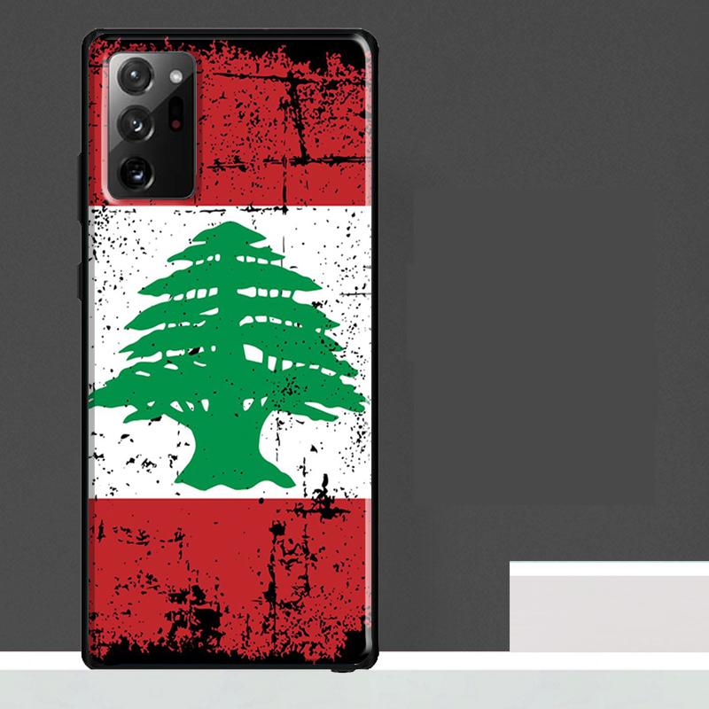 Lebanon Flag Map Case For Samsung Galaxy S25 Ultra S23 S22 S21 S24 Ultra S9 S10 S20 Plus S25 FE Phone Cover